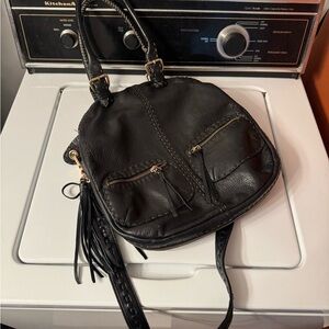 Carla Mancini Black Leather Women's Bag